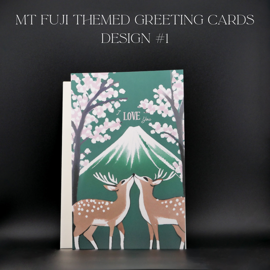 Greeting Card + Envelope (Mt Fuji Themed)