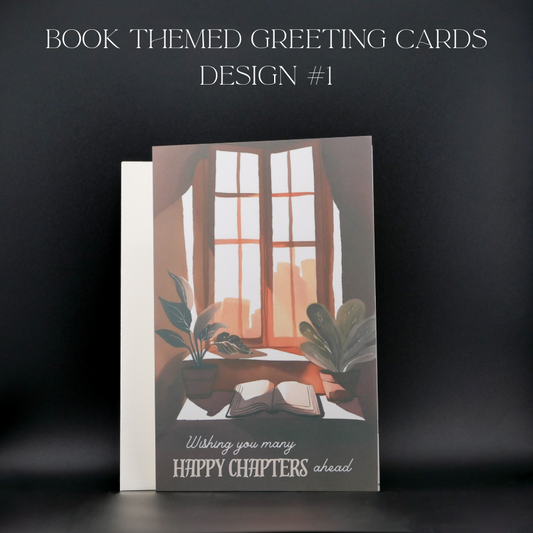 Greeting Card + Envelope (Book Themed)